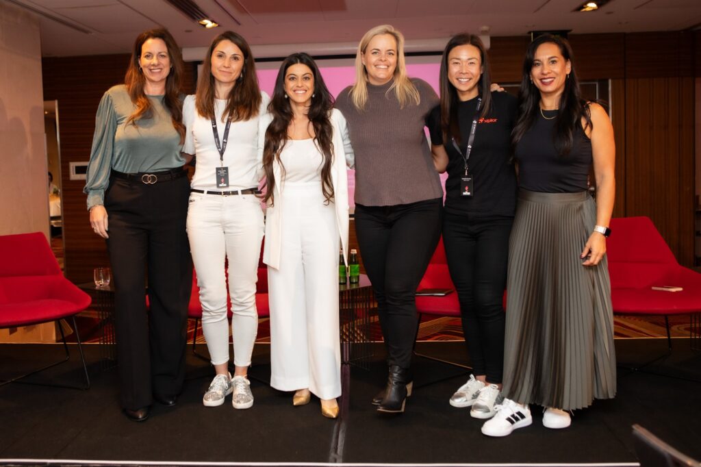 The panel included some amazing leaders like Anne-Sophie Palmer (CEO of Bump Health & Fitness), Georgia Nides (Founder of Zoii Sydney), Michelle Furniss (GM of Xplor Gym), Elaine Jobson (CEO of Jetts Australia), and Brooke Daubney (Franchise Performance Manager at KX Pilates).